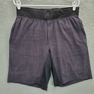 Lululemon T.H.E. Short *Luxtreme Liner 9" Mens Size Large Shorts Gray Black